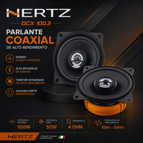 Parlantes Hertz Dcx100.3 10cms 4
