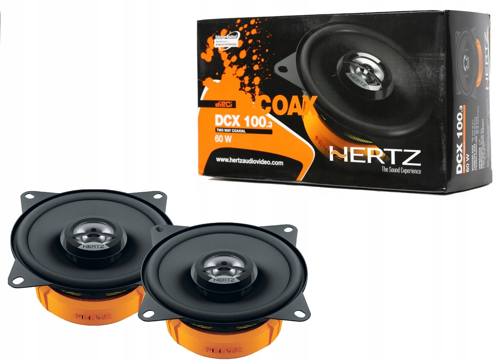 Parlantes Hertz Dcx100.3 10cms 4